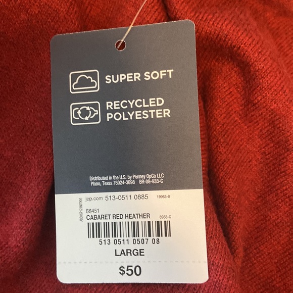 NWT St. John’s Bay crewneck sweater L - Picture 11 of 11